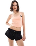 cropped strappy tank in orange Exclusive at
