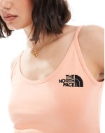 cropped strappy tank in orange Exclusive at