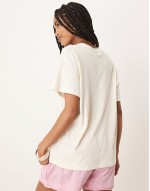 slubby regular fit t-shirt in white