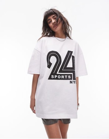 graphic 24 Sports NYC tee in white
