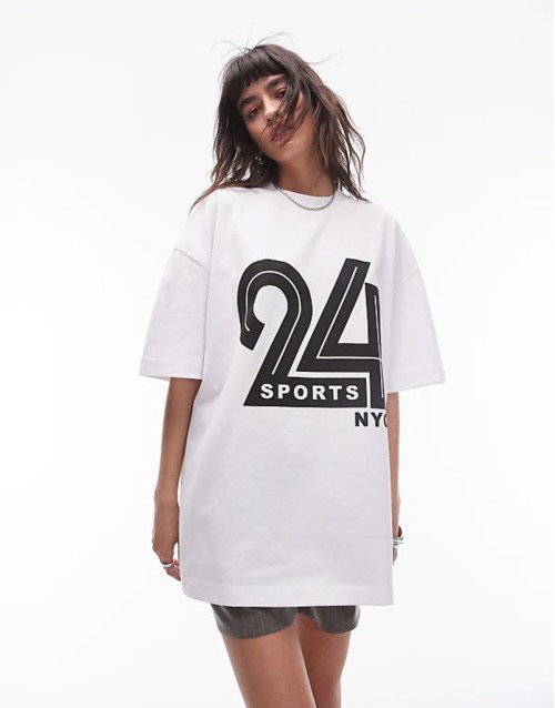 graphic 24 Sports NYC tee in white