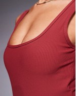 sculpt and control scoop neck bodysuit in burgundy