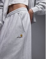american Script sweat skirt in grey marl