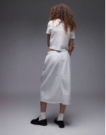 american Script sweat skirt in grey marl